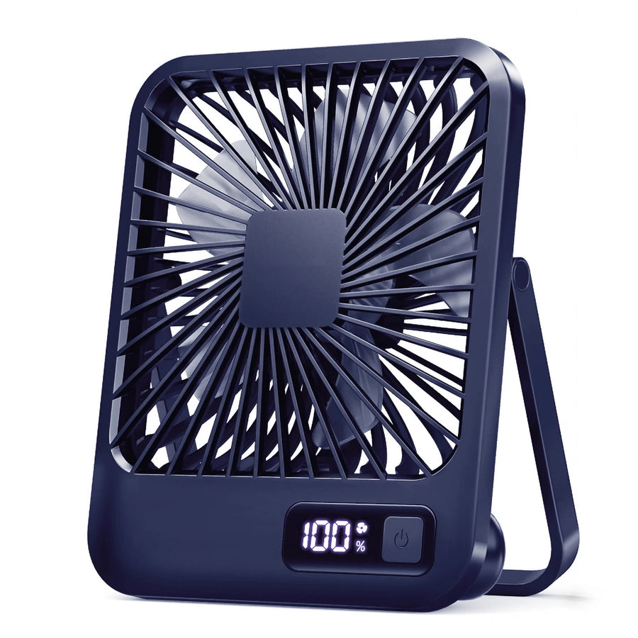 Portable Rechargeable Desk Fan with 180° Folding Design